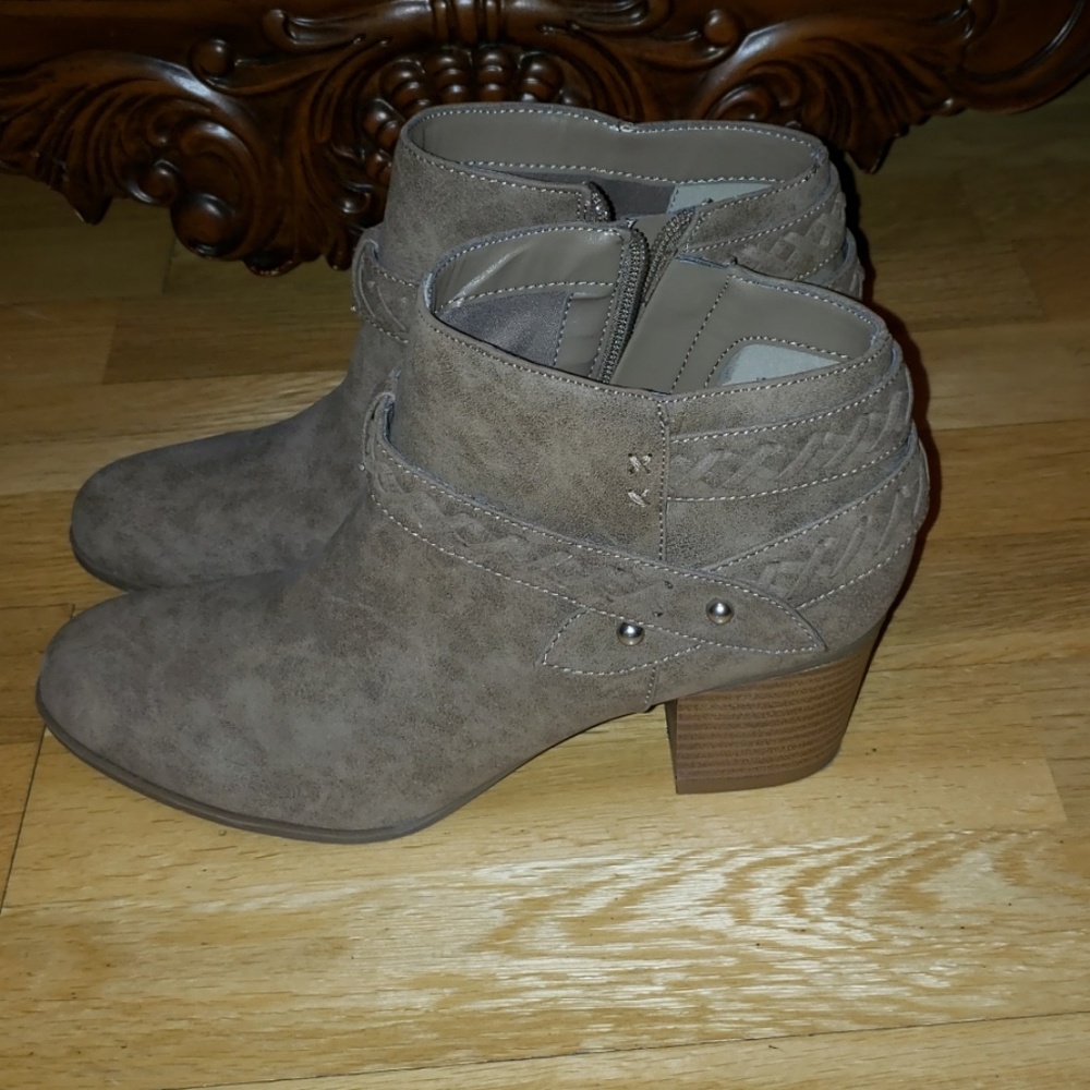 Suede booties
